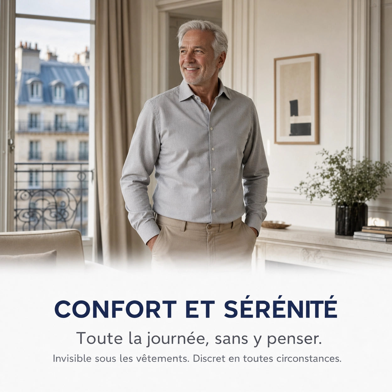 Le boxer absorbant discret conçu pour les hommes actifs.